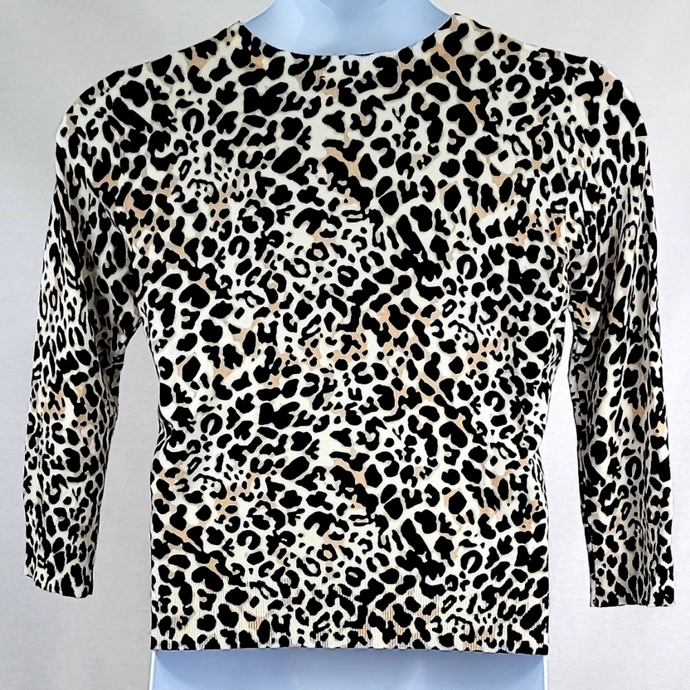 Leopard Classic Cardigan - Picture 2 of 5